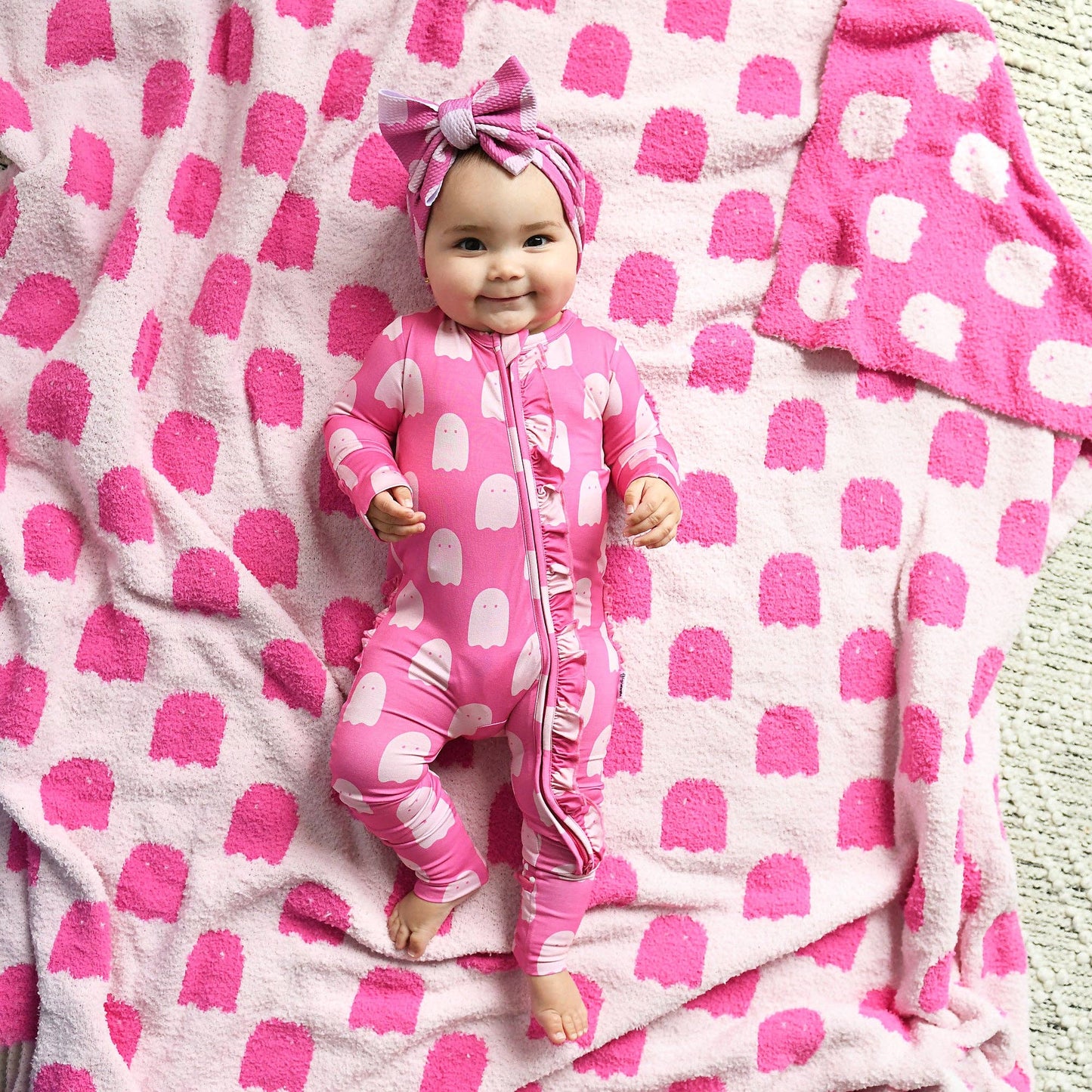 Draven Pink Ghost RUFFLE ZIP