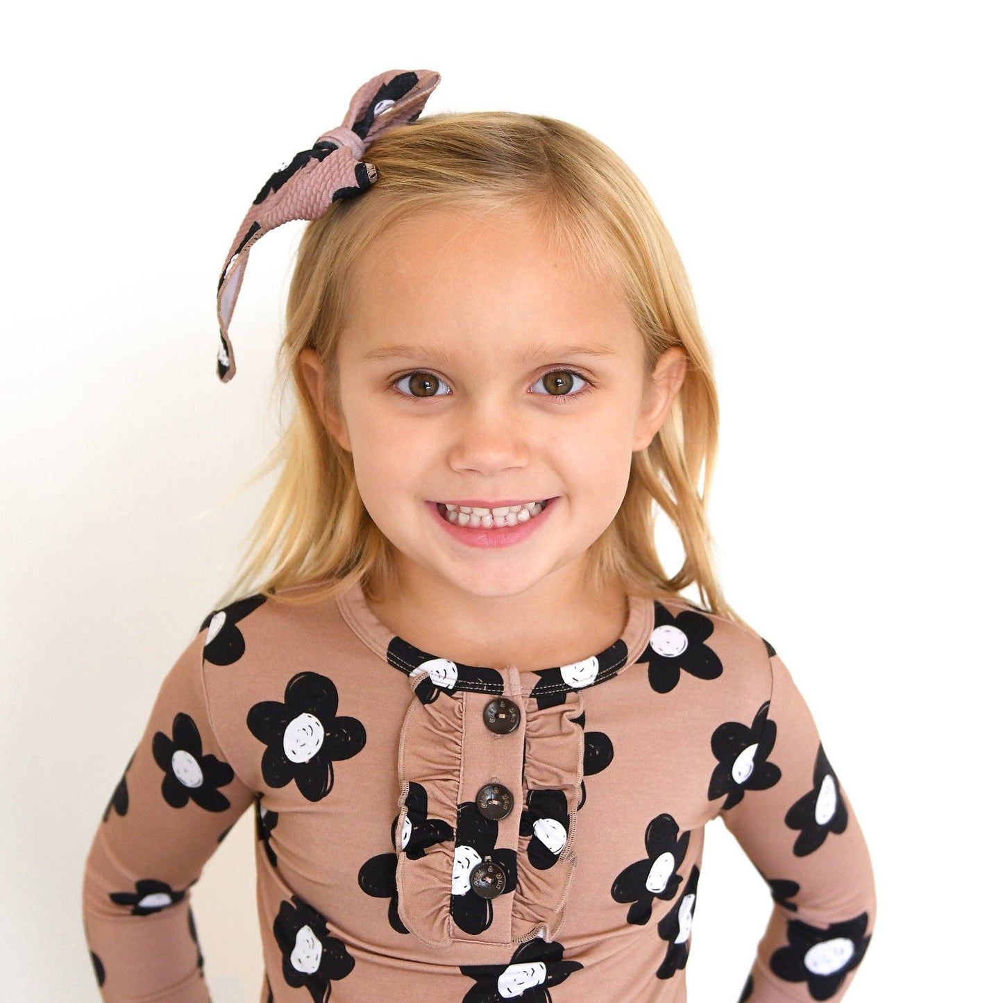 Coco RUFFLE TWO PIECE Bamboo Flowers Lounge Set Girls Outfit