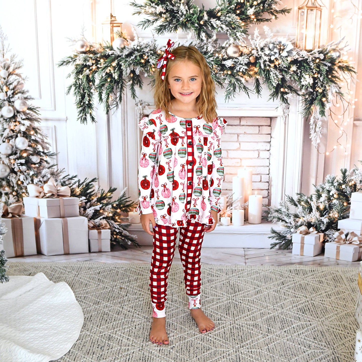 Emery Plaid CLIP BOW
