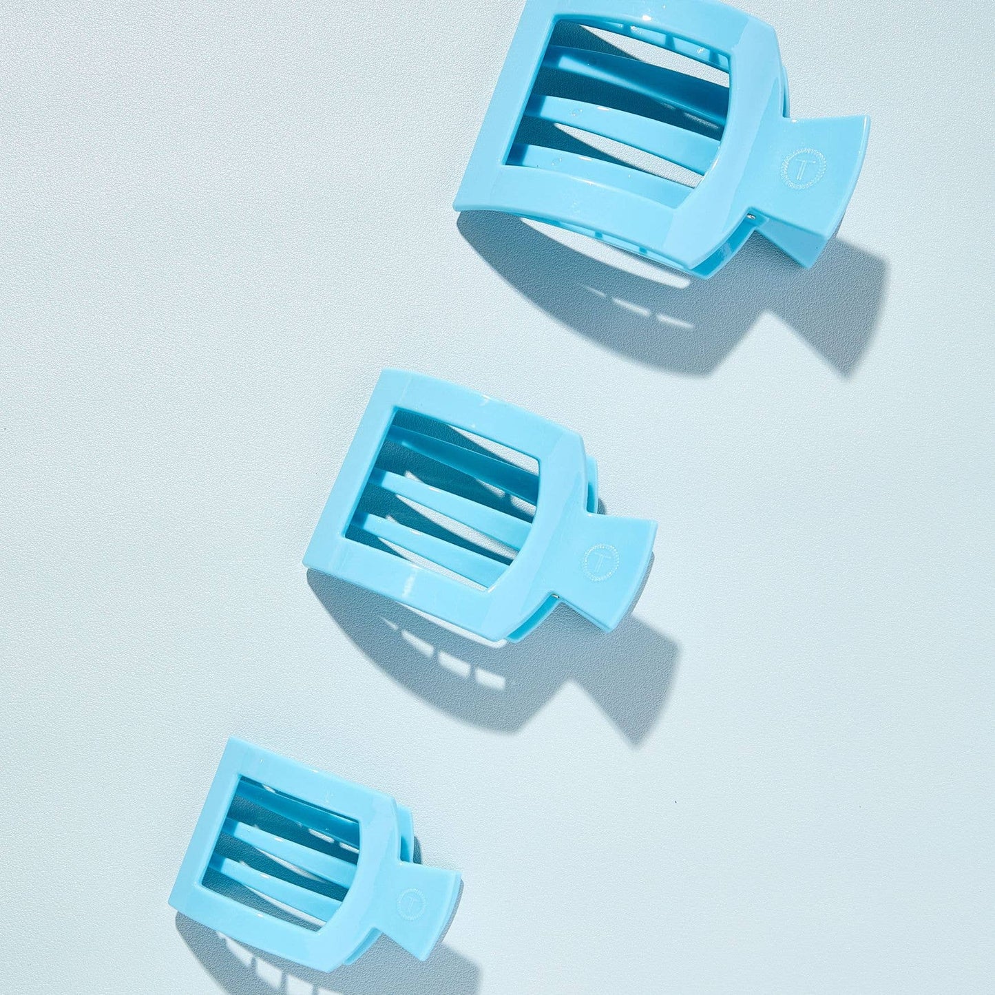 Teleties Flat Square Hair Clip Summer Sky