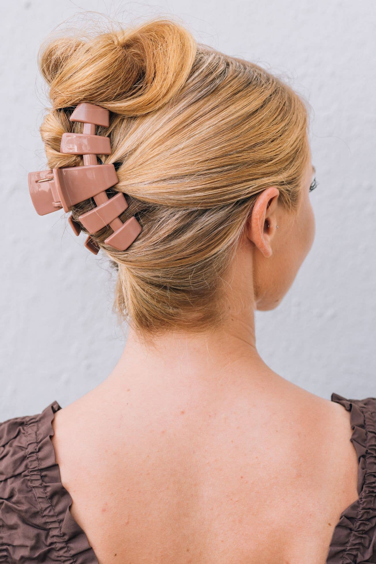 Teleties Classic Hair Clip Mocha Mousse