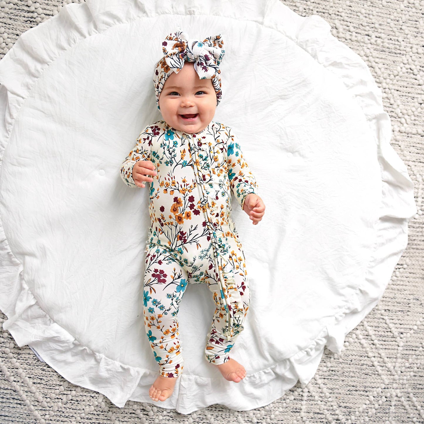 Maren Floral RUFFLE ZIP