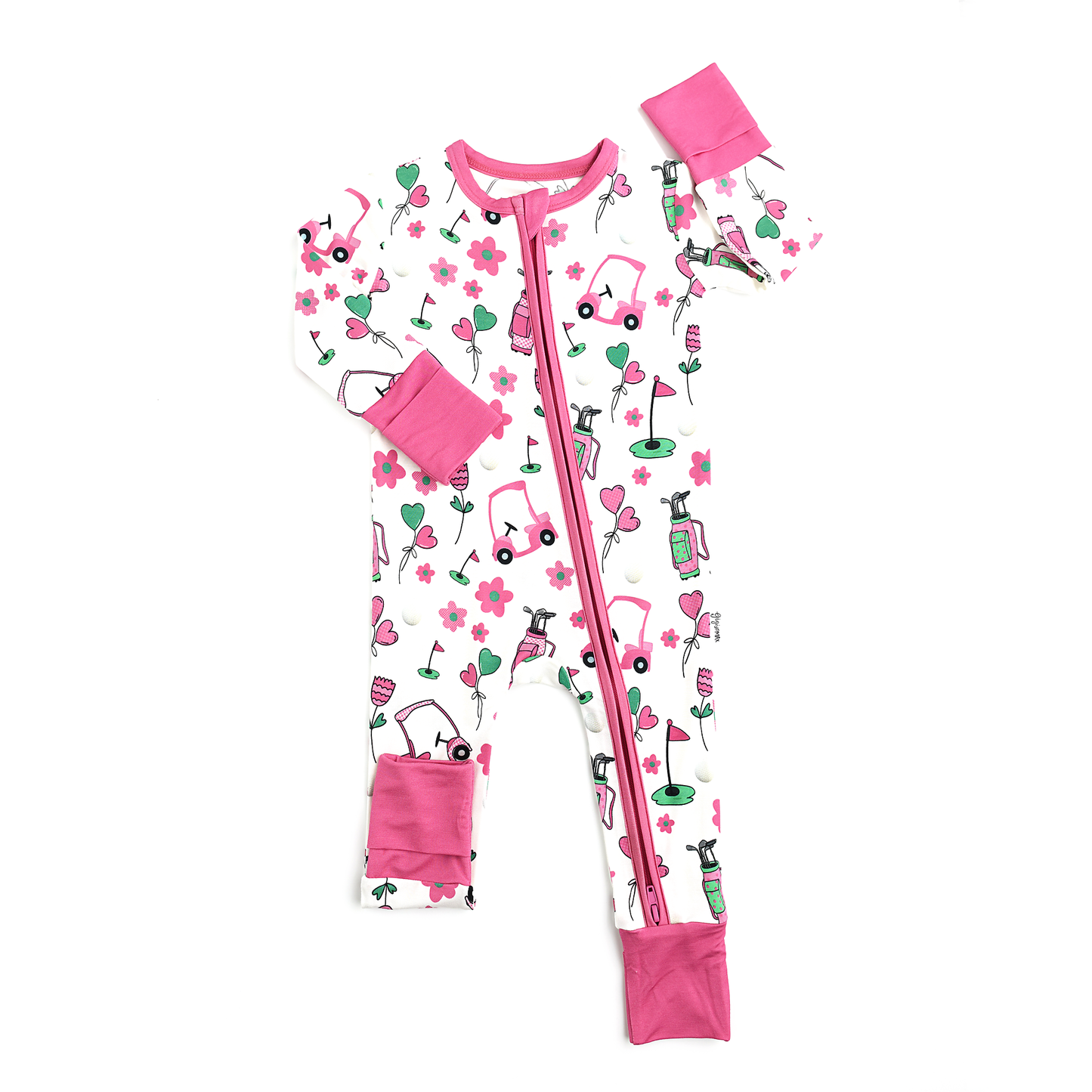 Lexi Pink Golf Zip