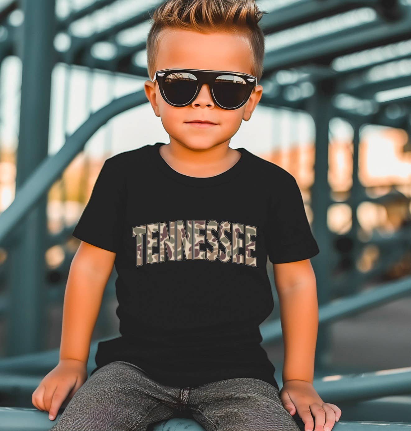 Toddler Tennessee Camo Tee Kids Boys Football