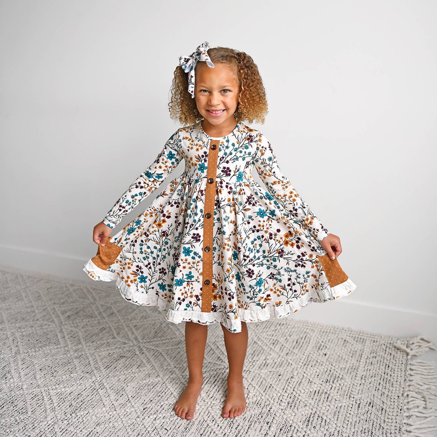 Maren Floral BUTTON DRESS