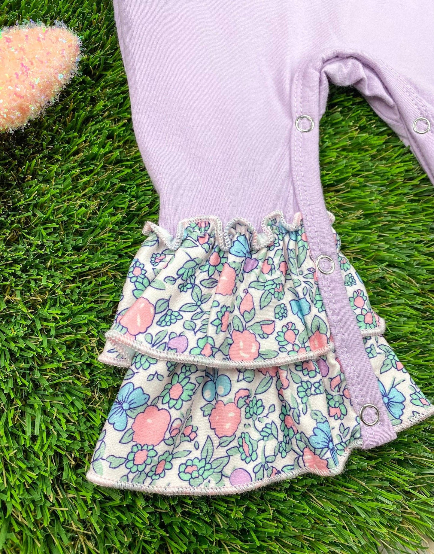 Purple Bunny Infant Romper