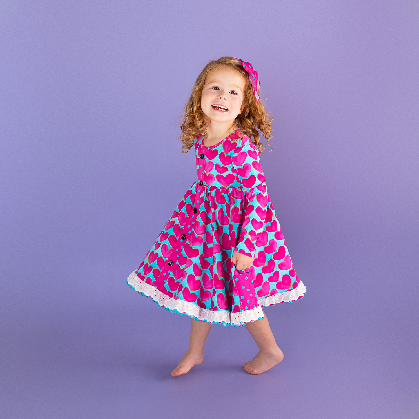 Cora Button Dress