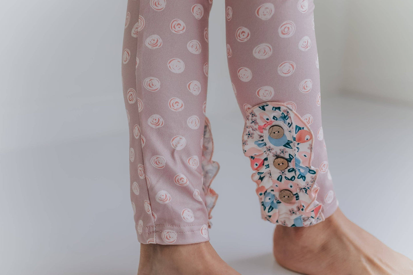 Ruffle Button Legging Set