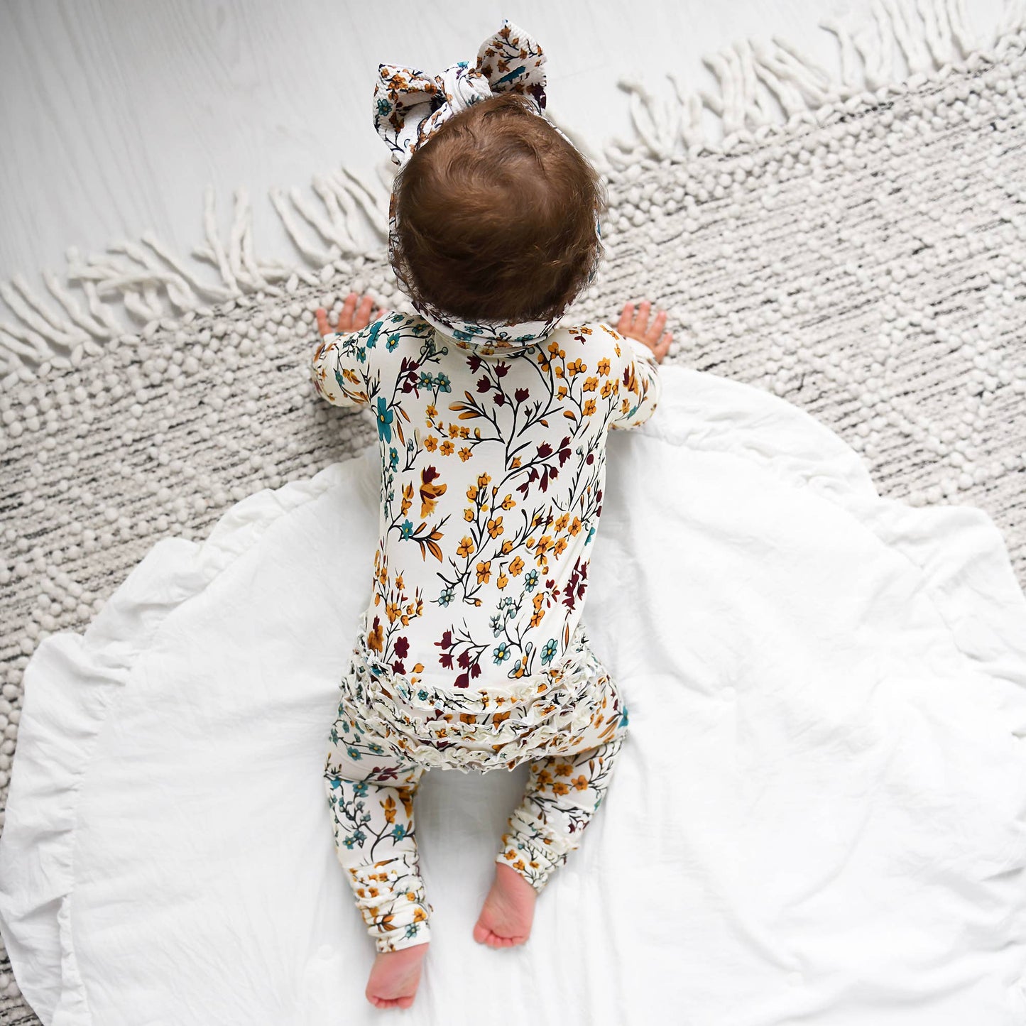 Maren Floral RUFFLE ZIP
