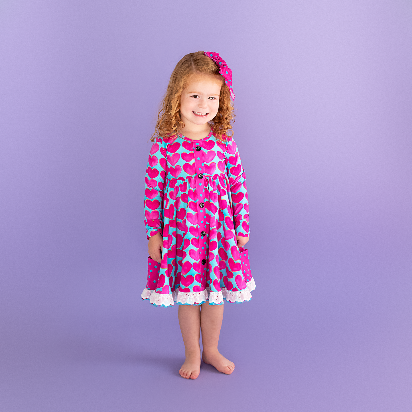 Cora Button Dress