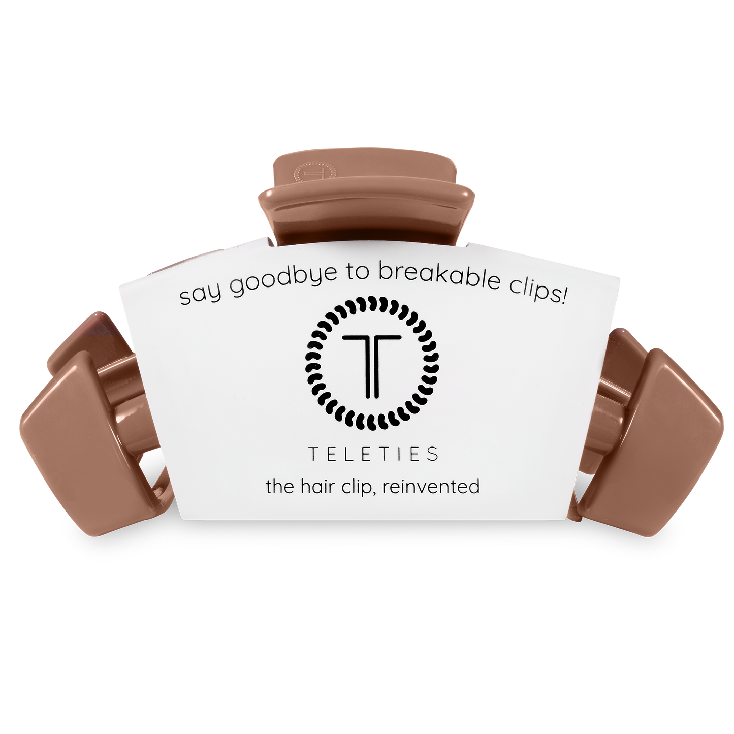 Teleties Classic Hair Clip Mocha Mousse