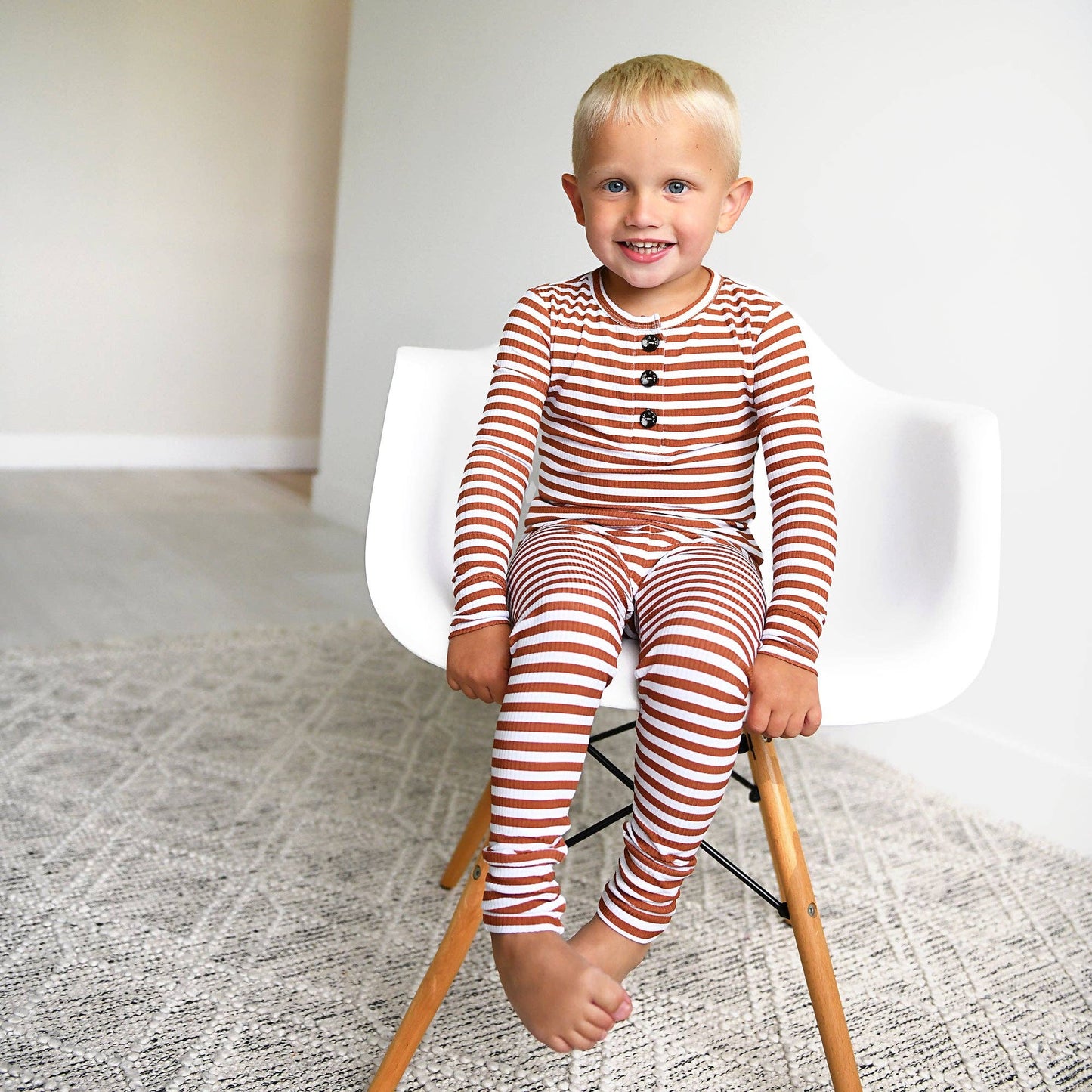 Chase Brown Ribbed TWO PIECE