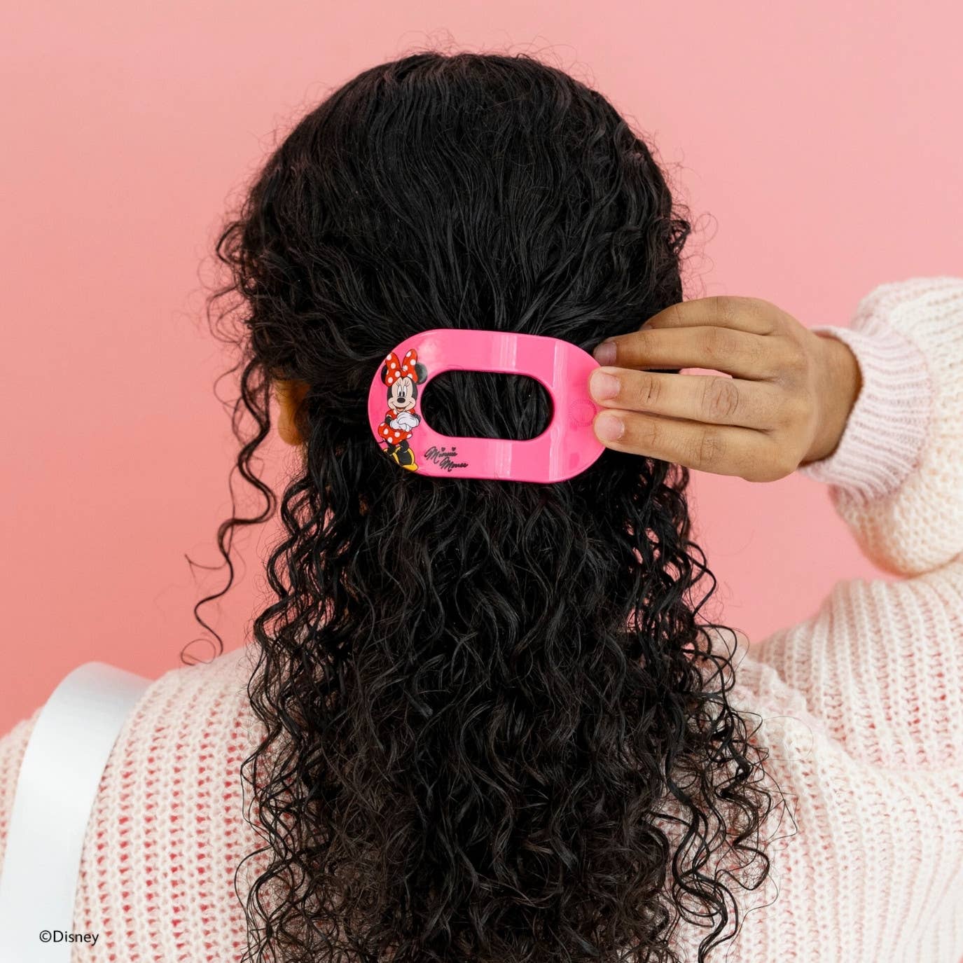 Flat Round Hair Clip | Minnie Mouse