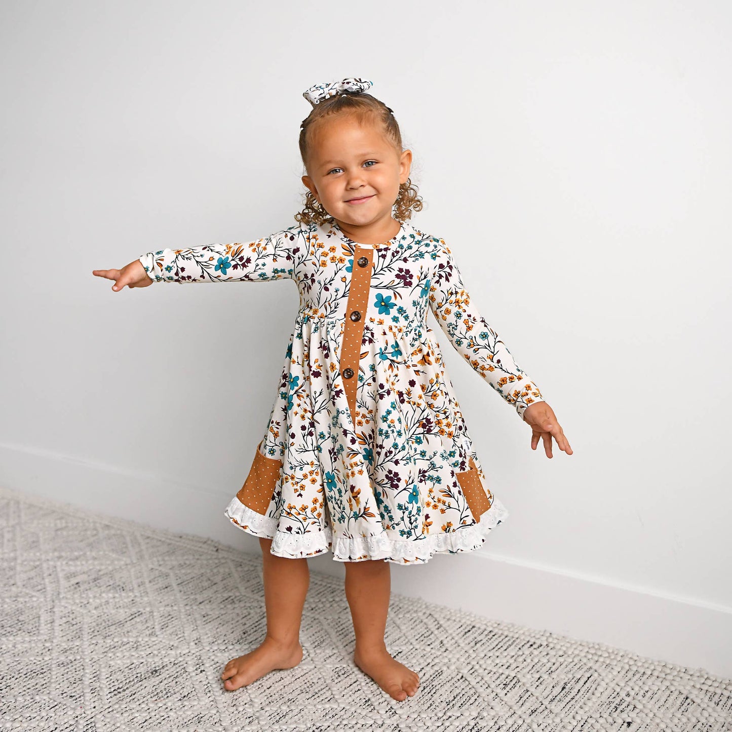 Maren Floral BUTTON DRESS