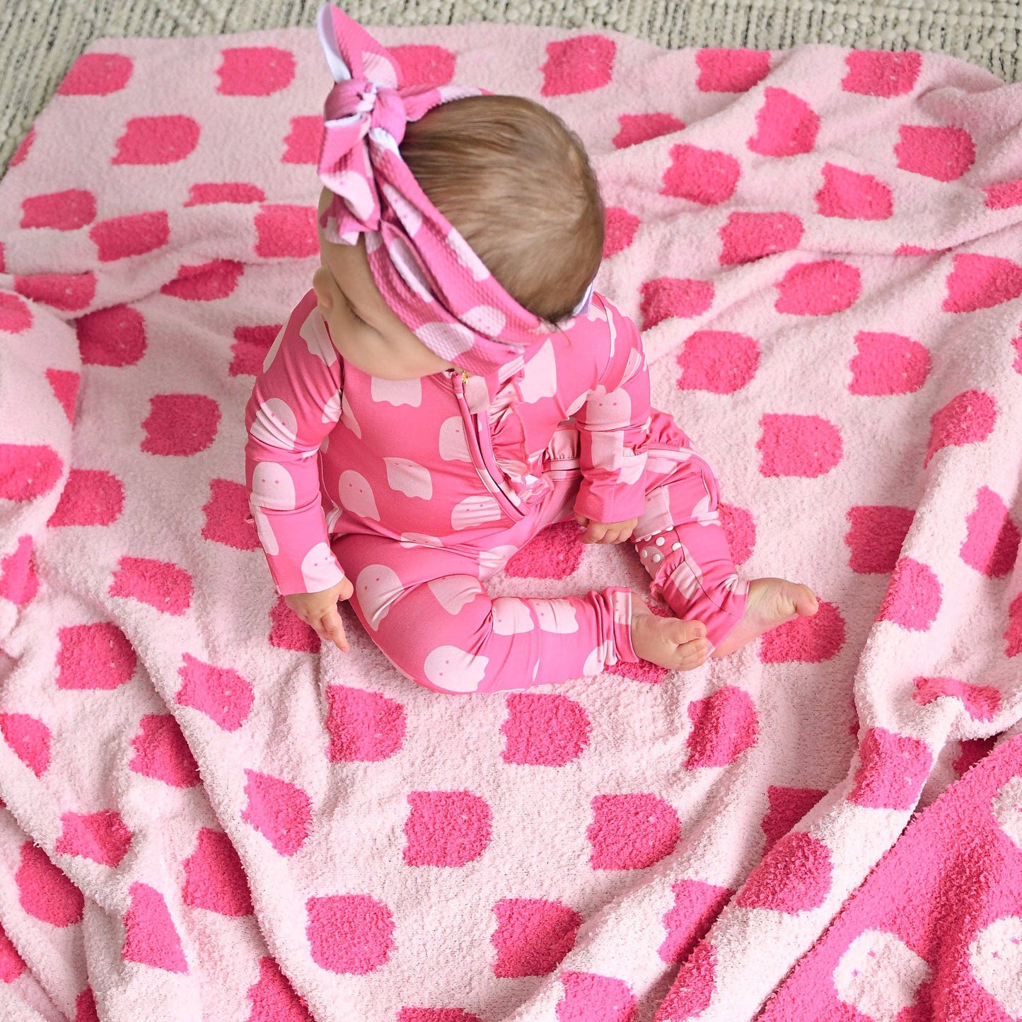 Draven Pink Ghost RUFFLE ZIP
