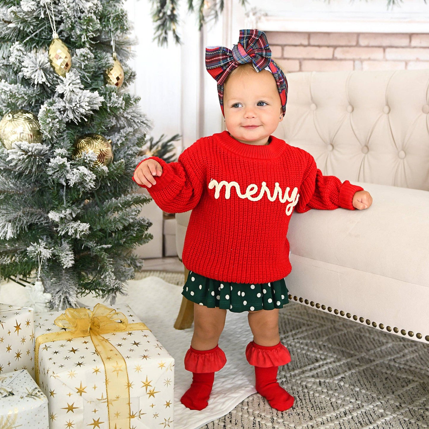 Red RUFFLE SOCKS