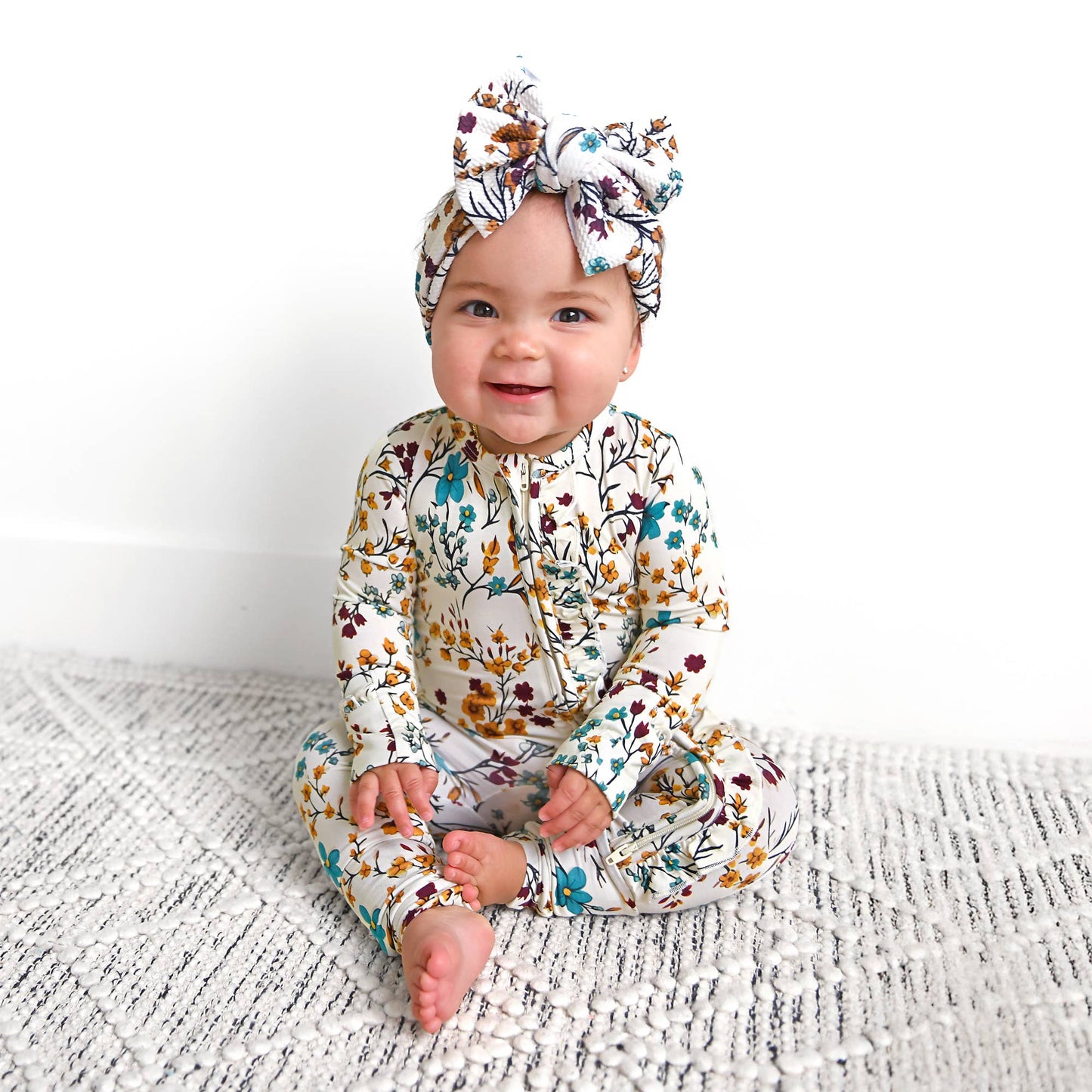 Maren Floral RUFFLE ZIP