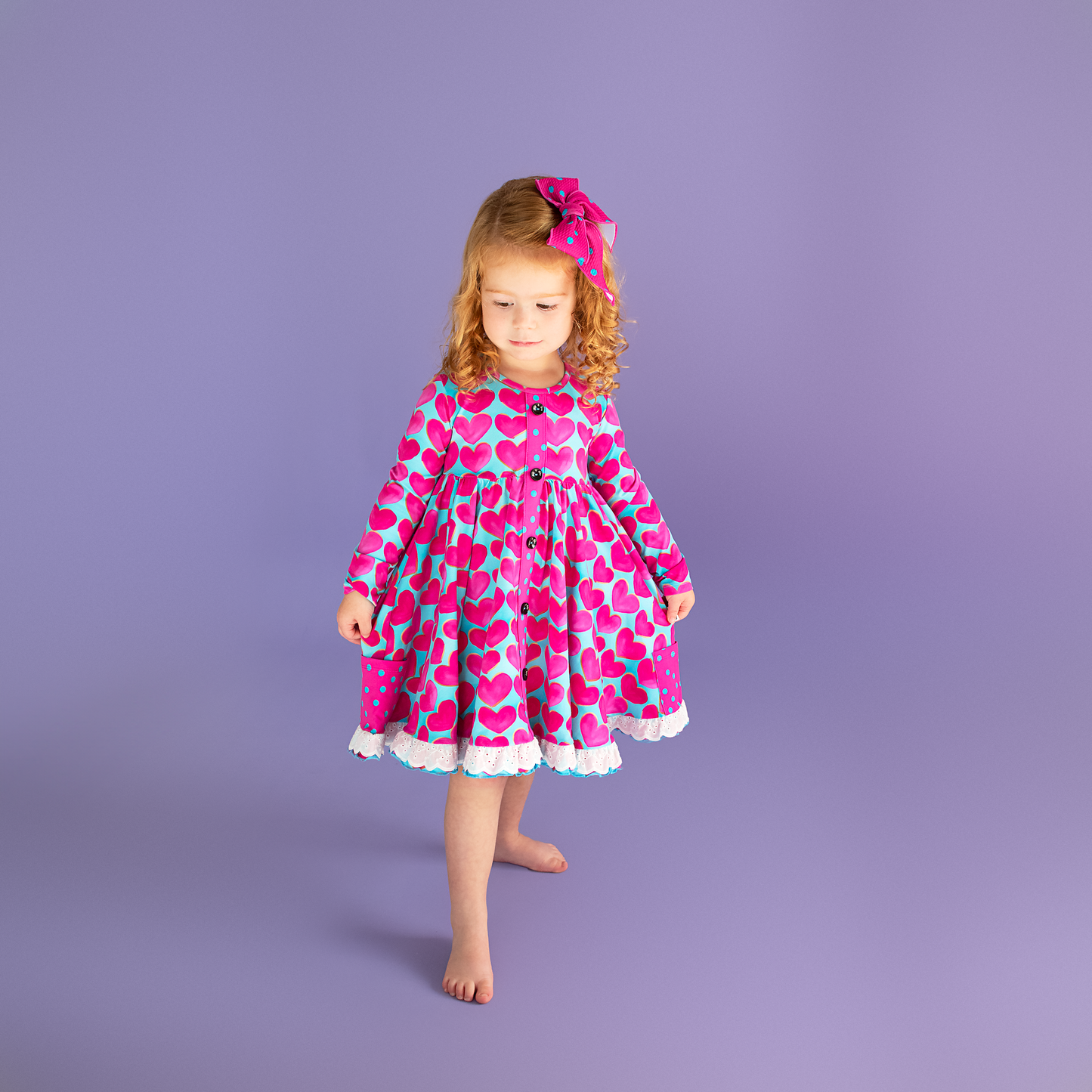 Cora Button Dress