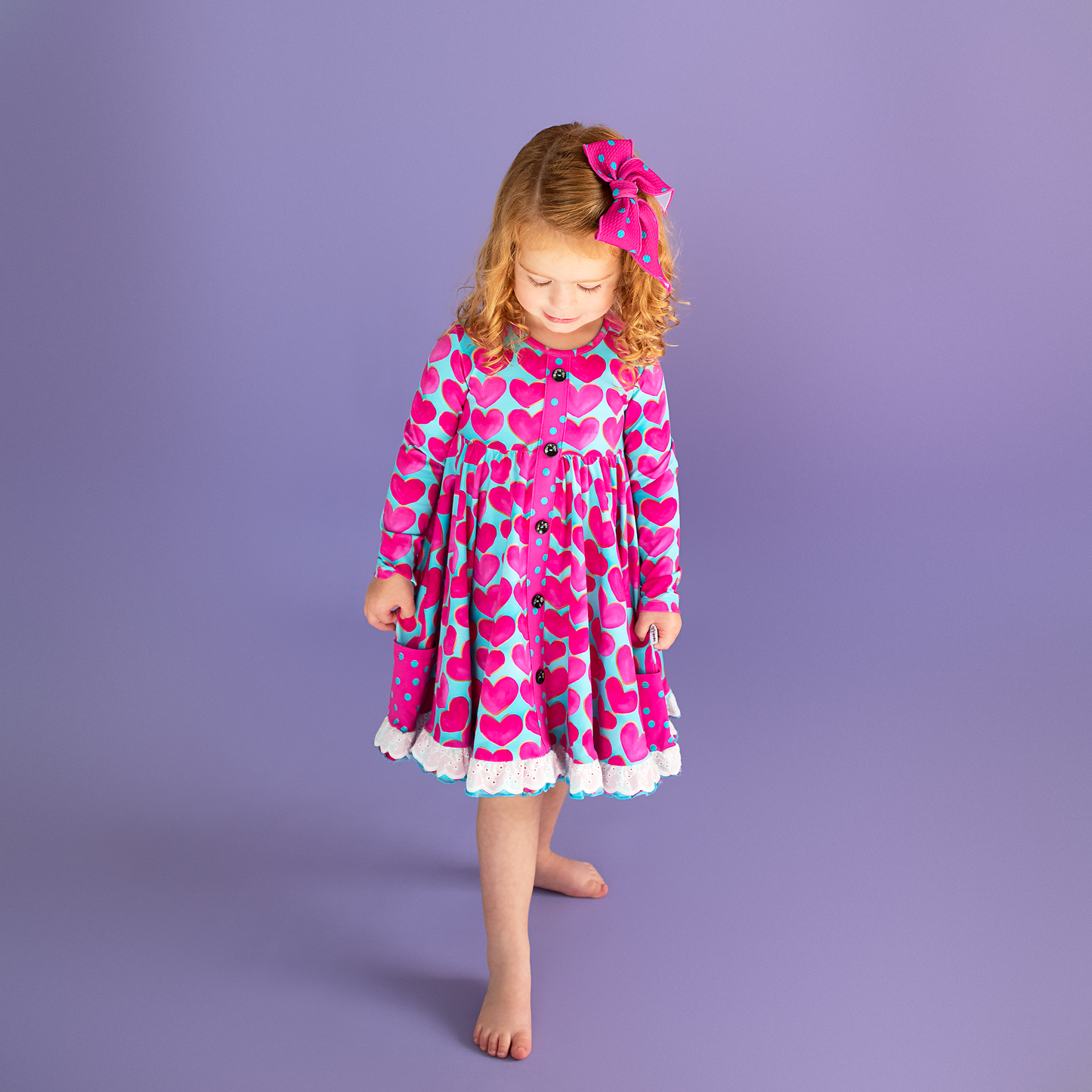 Cora Button Dress