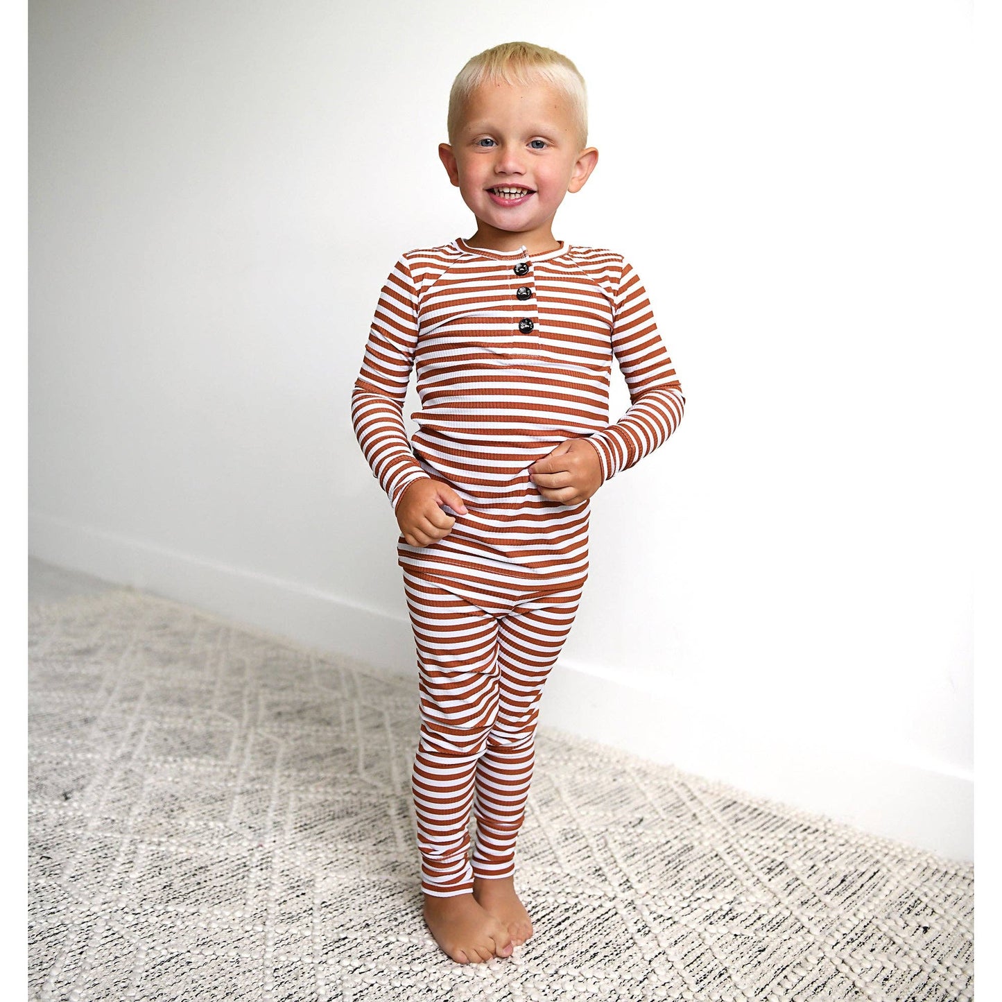Chase Brown Ribbed TWO PIECE