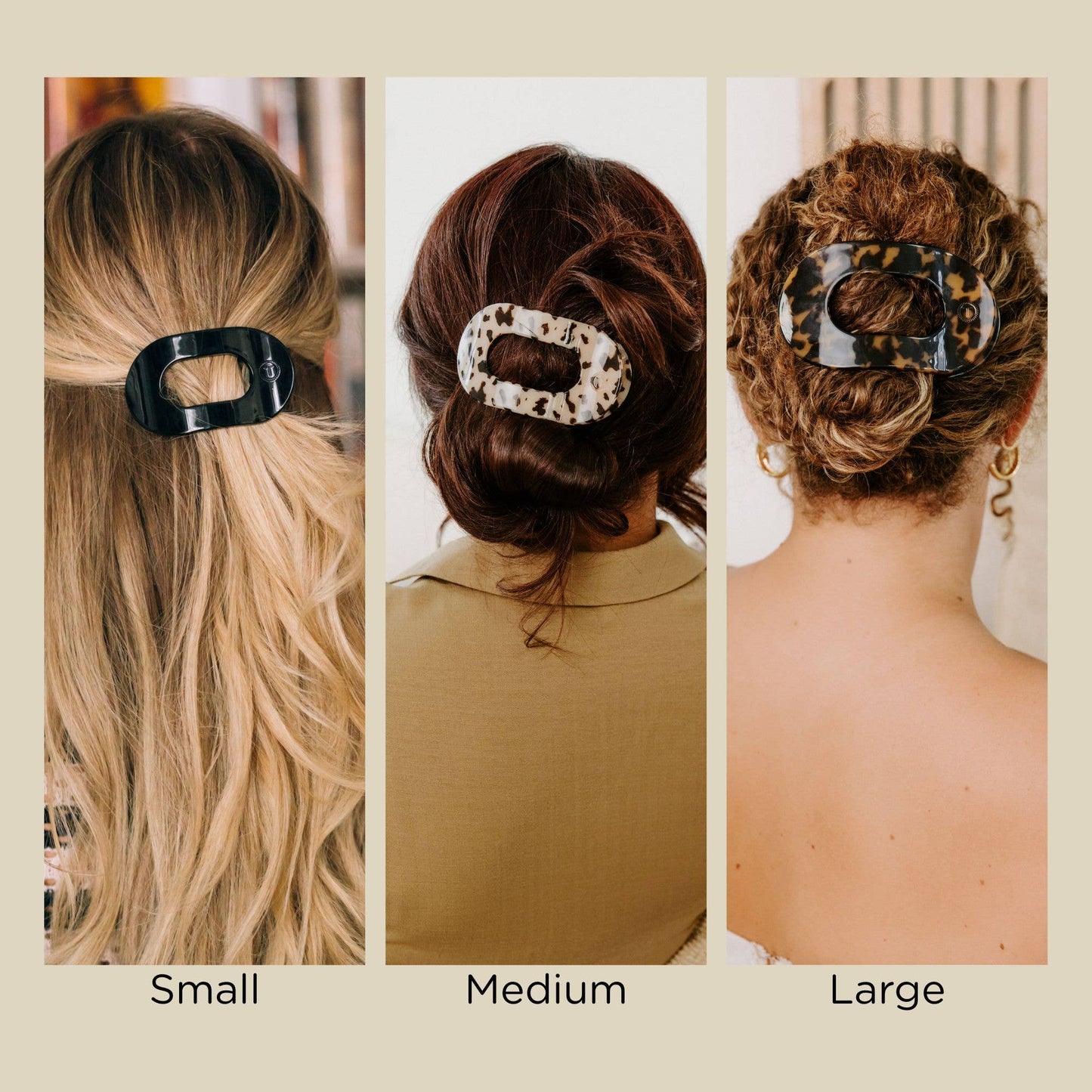 Teleties Flat Round Hair Clip Summer Brights