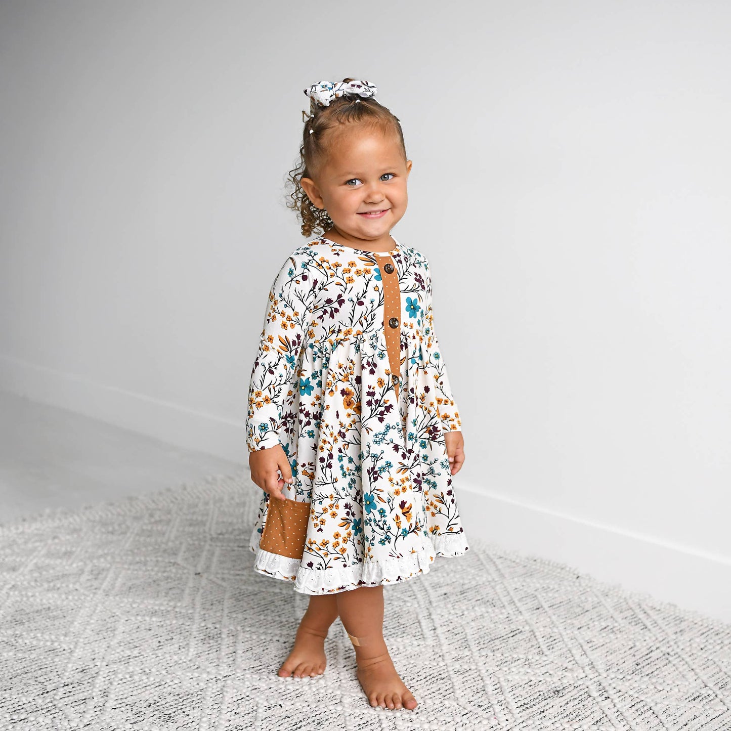 Maren Floral BUTTON DRESS