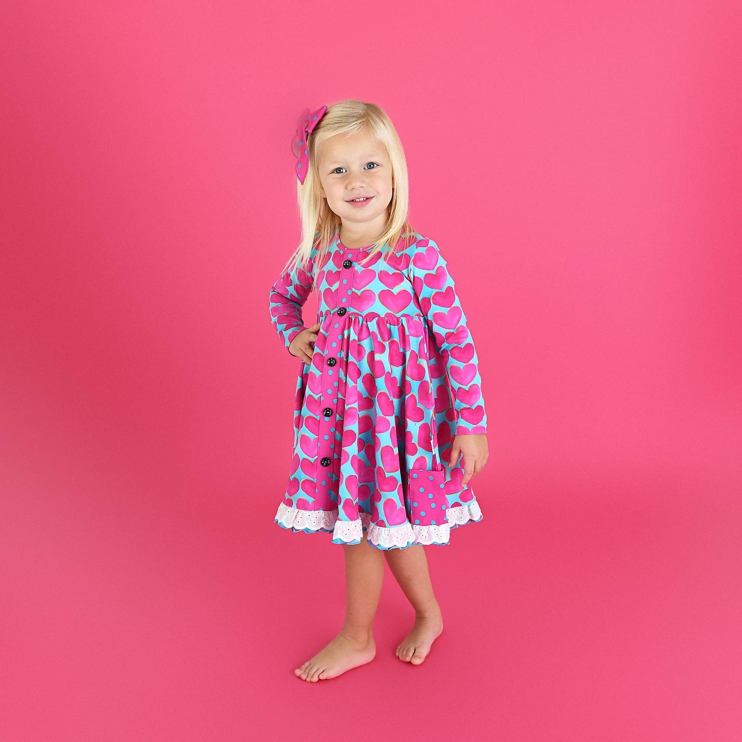Cora Button Dress