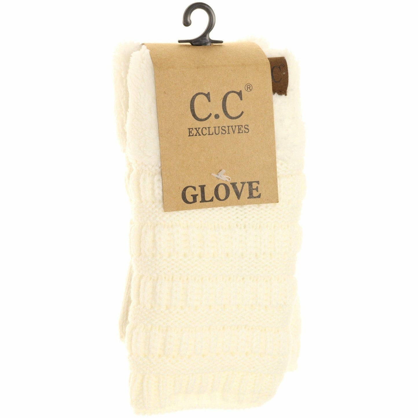 Fingerless Sherpa Lined Women's Gloves