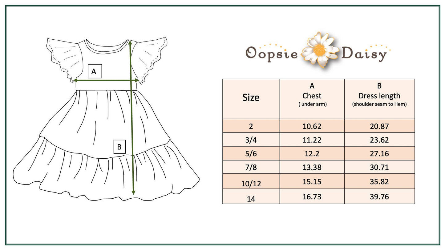 Girls Emma Spring Daisy Dress