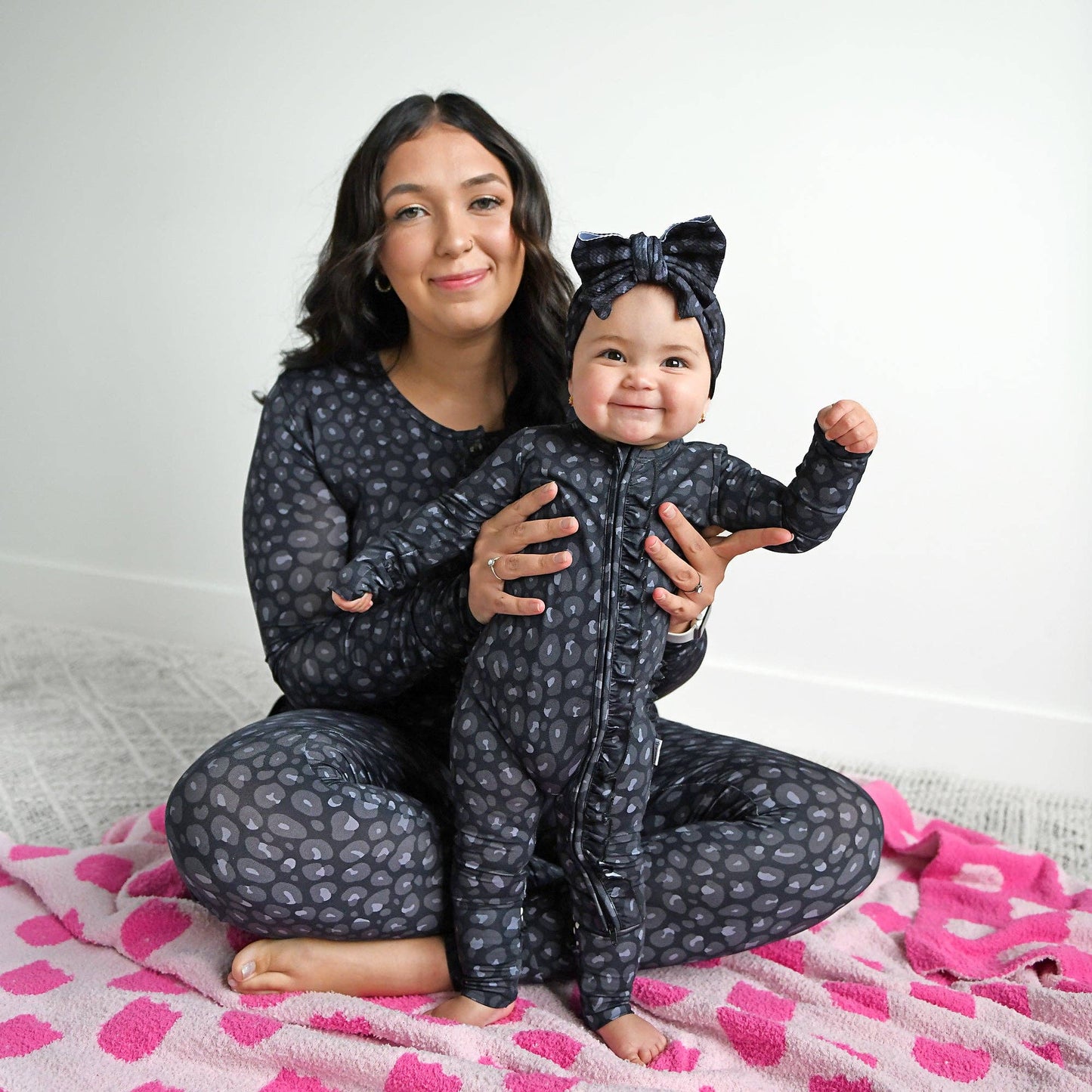 Ash Black Leopard HEADWRAP