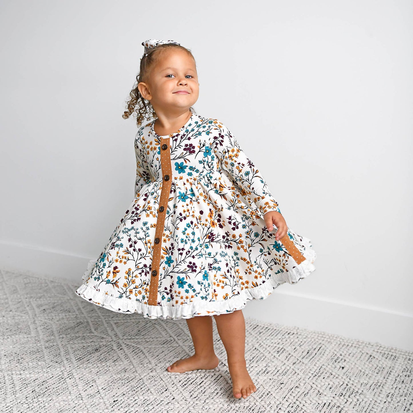 Maren Floral BUTTON DRESS