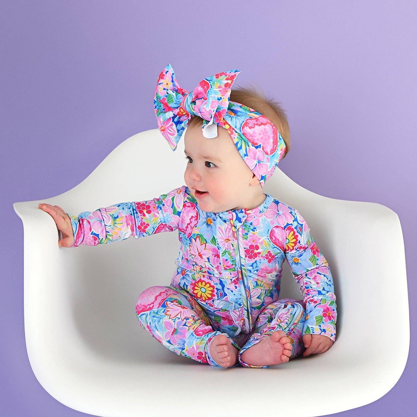Pippa Floral Ruffle Zip