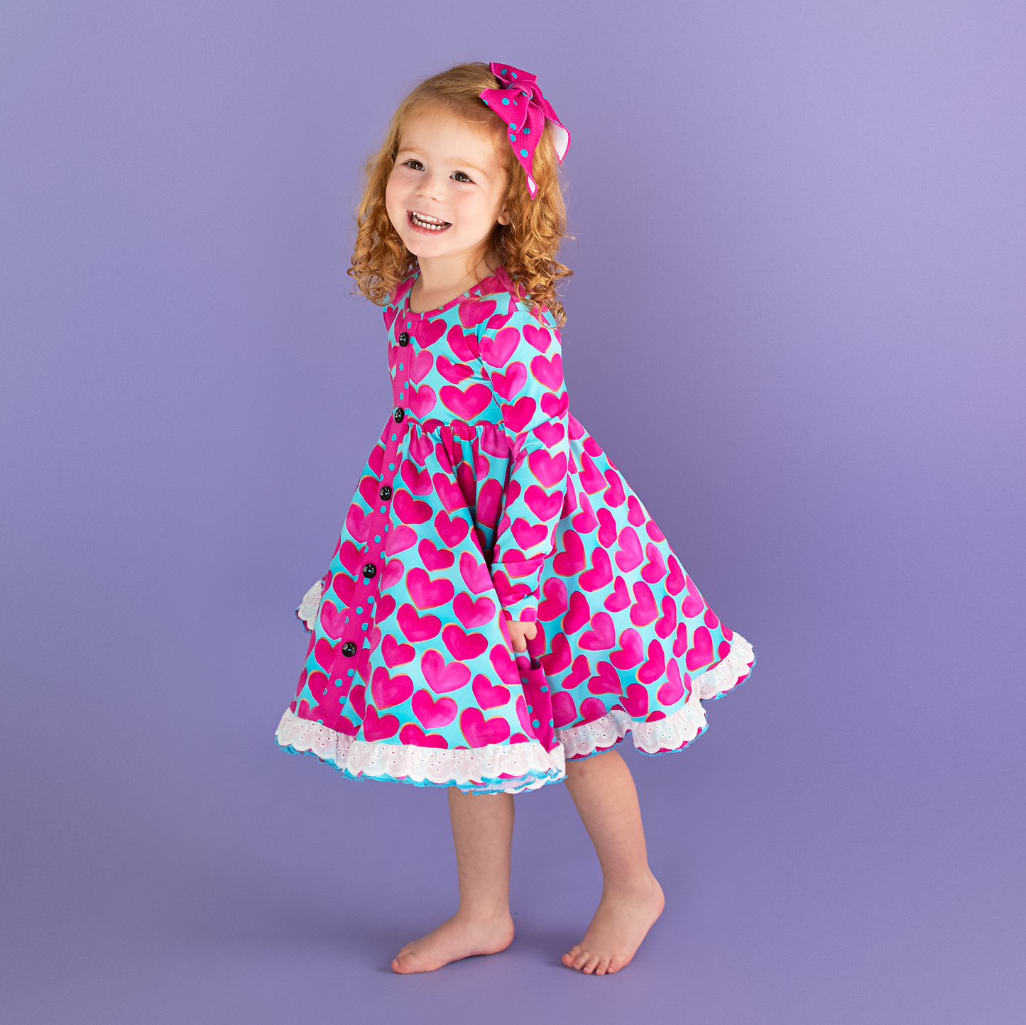 Cora Button Dress