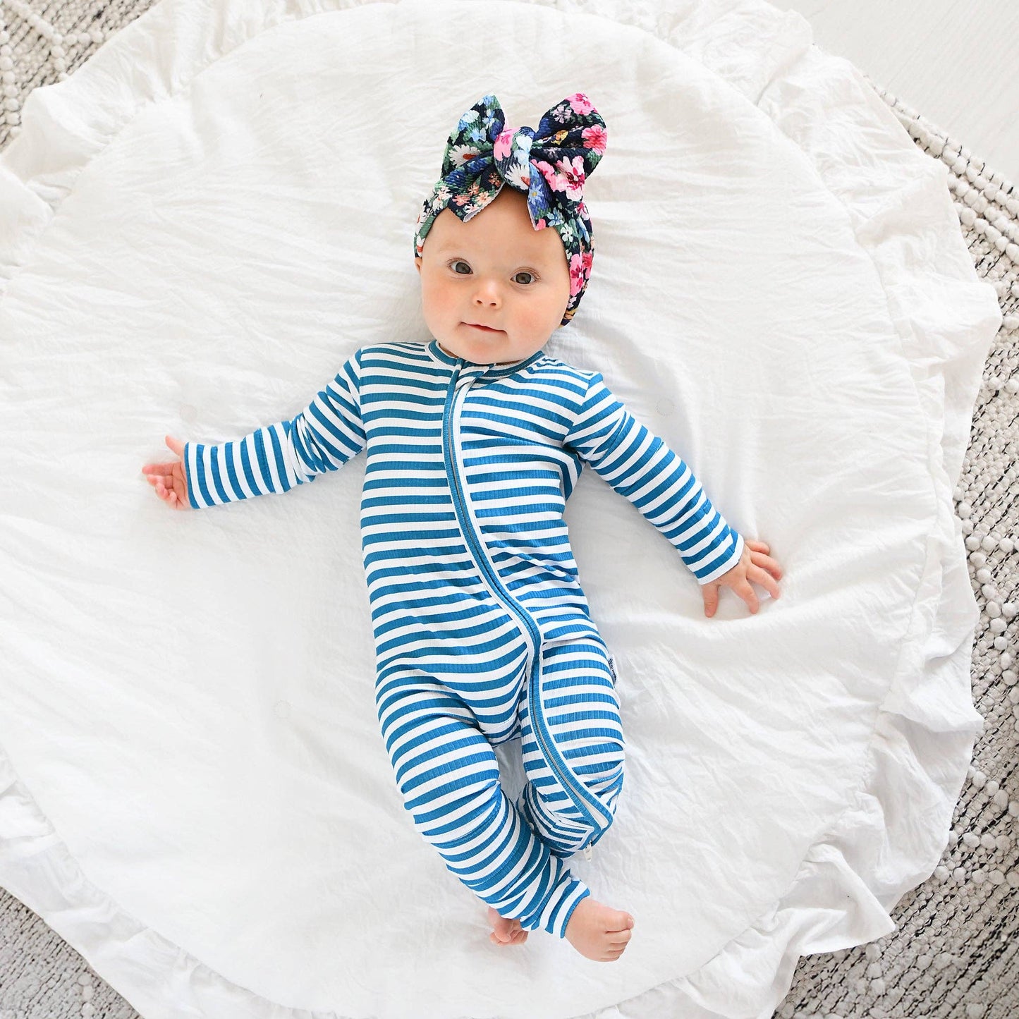 Cooper Blue Ribbed ZIP