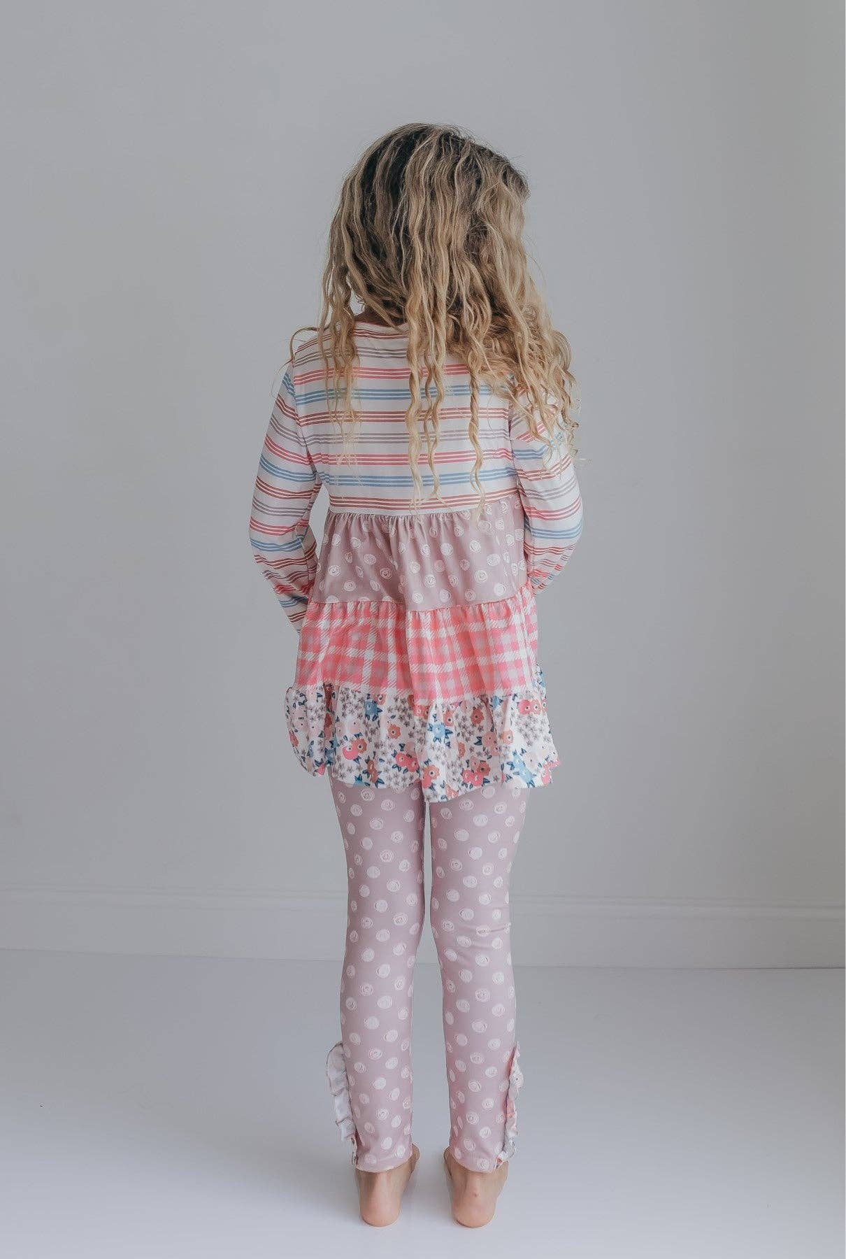 Ruffle Button Legging Set
