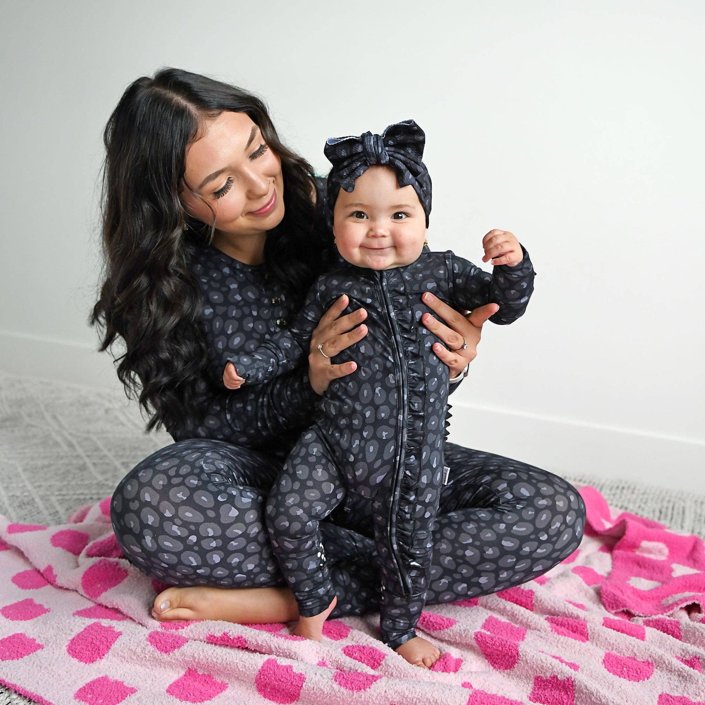 Ash Black Leopard HEADWRAP
