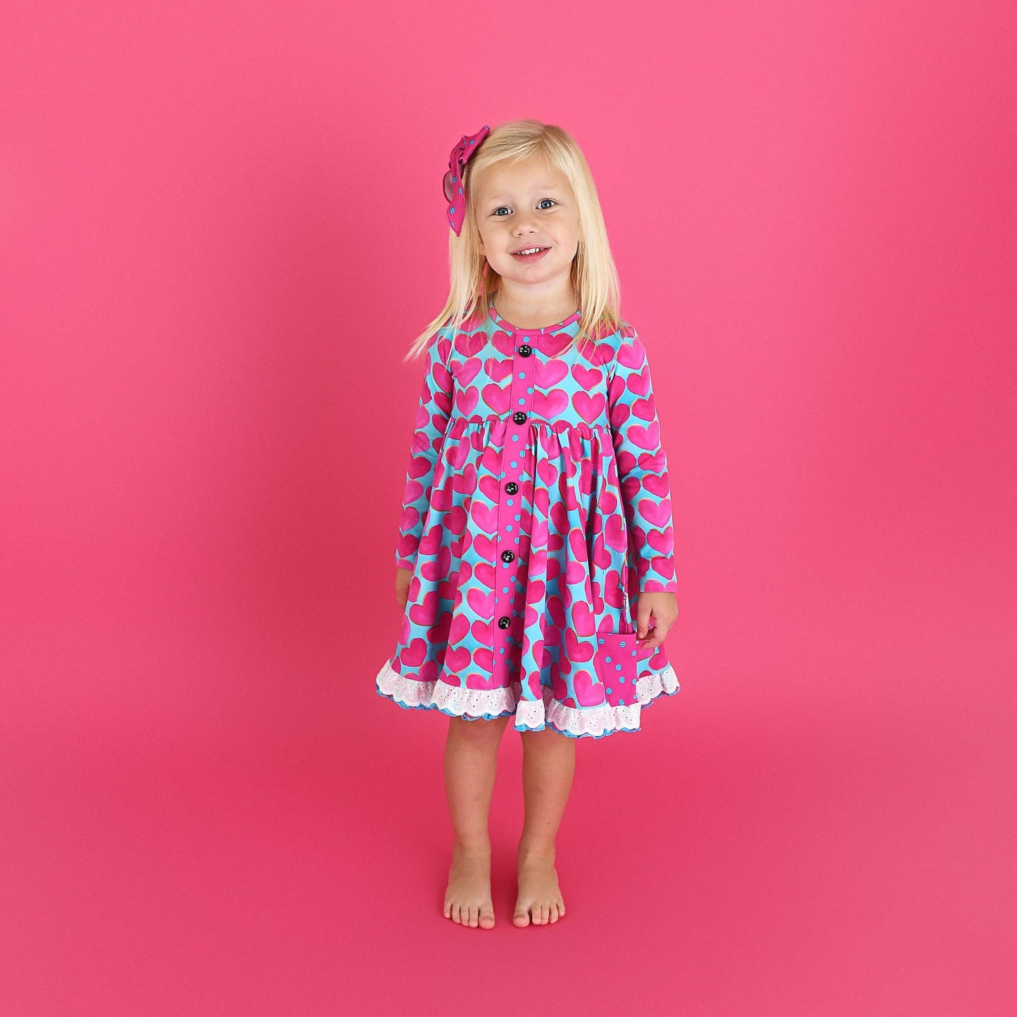 Cora Button Dress