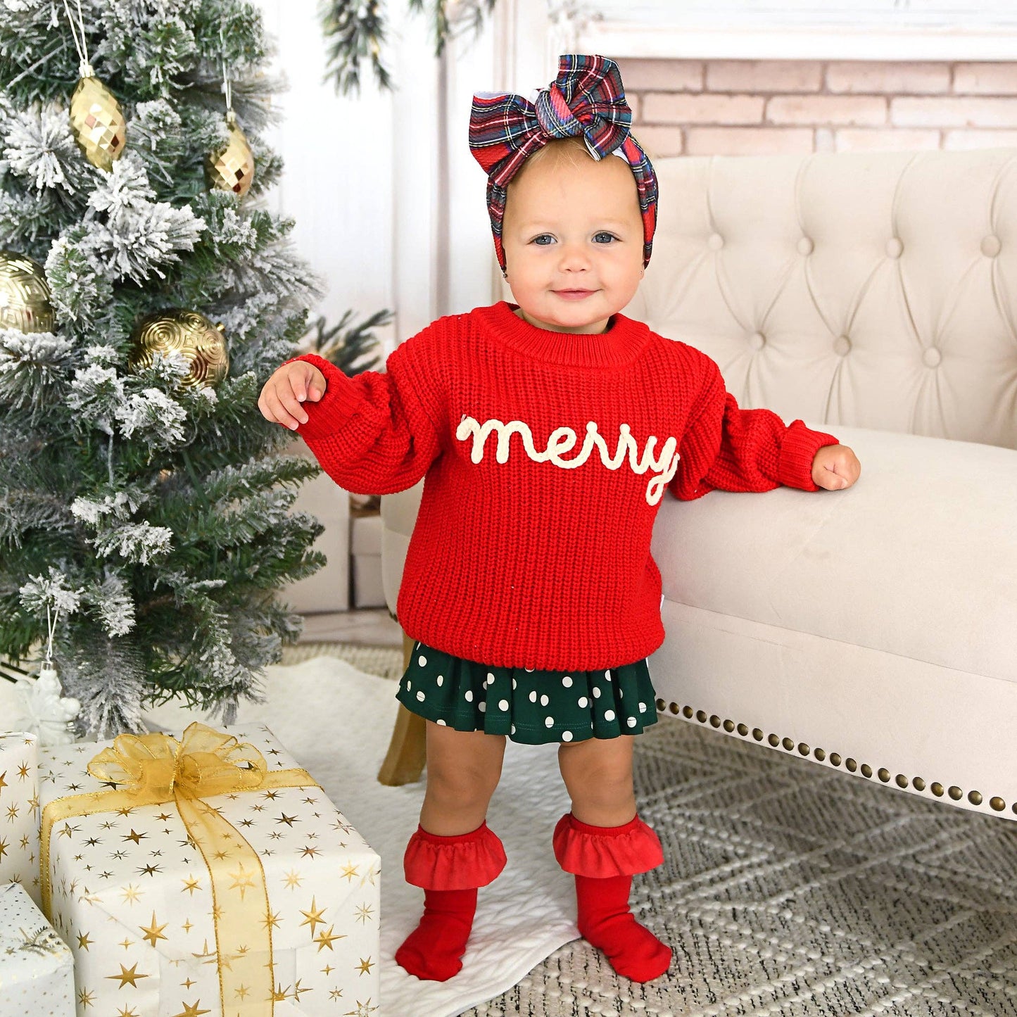 Red RUFFLE SOCKS