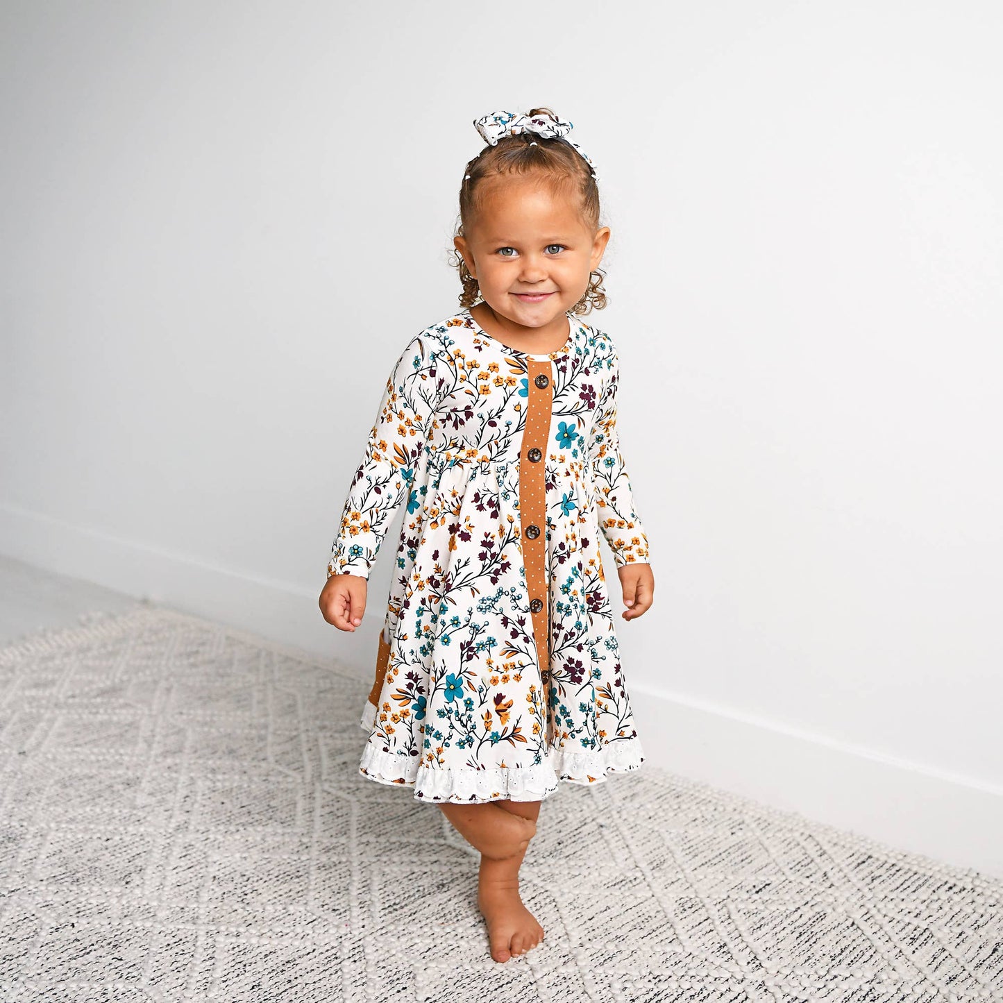 Maren Floral BUTTON DRESS