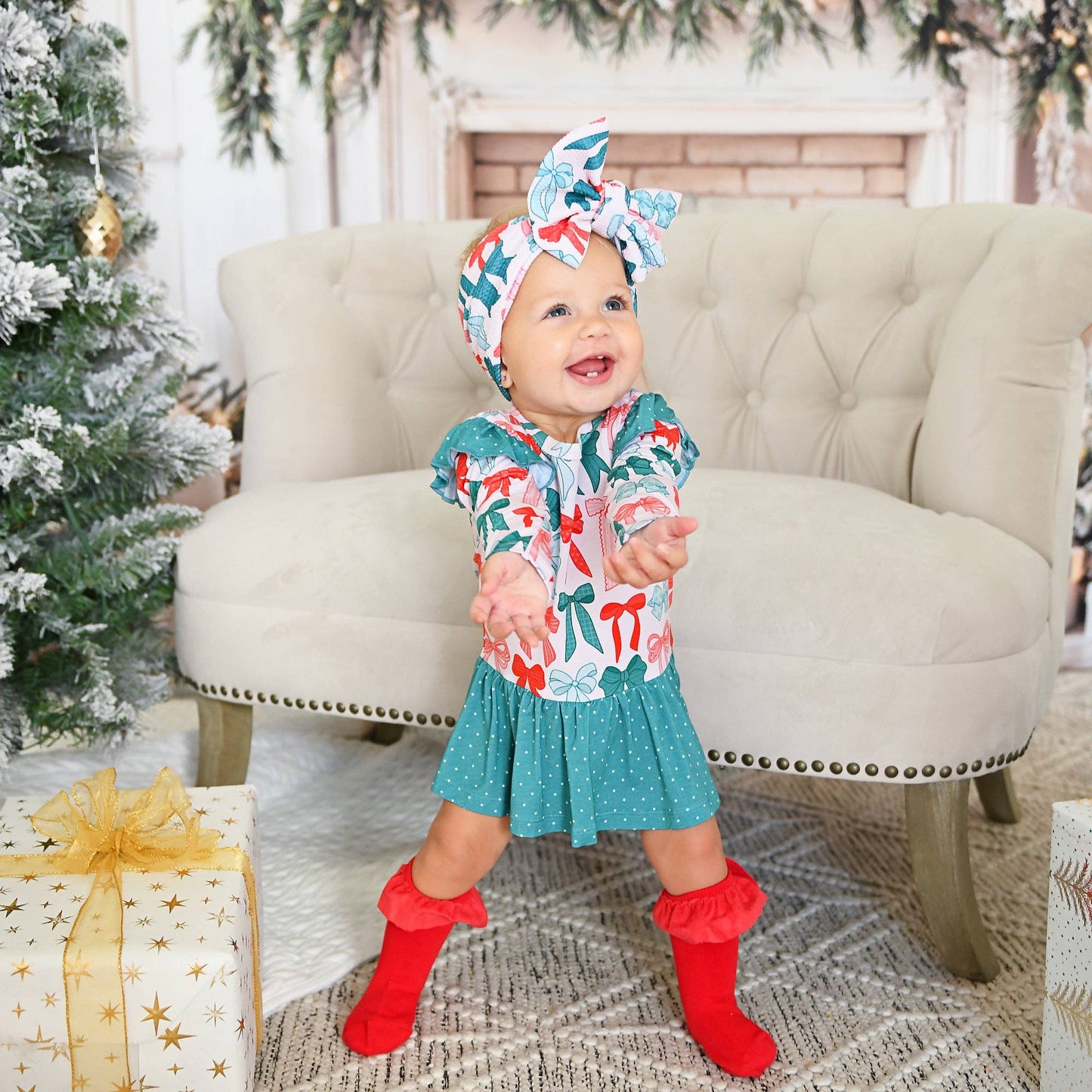 Red RUFFLE SOCKS