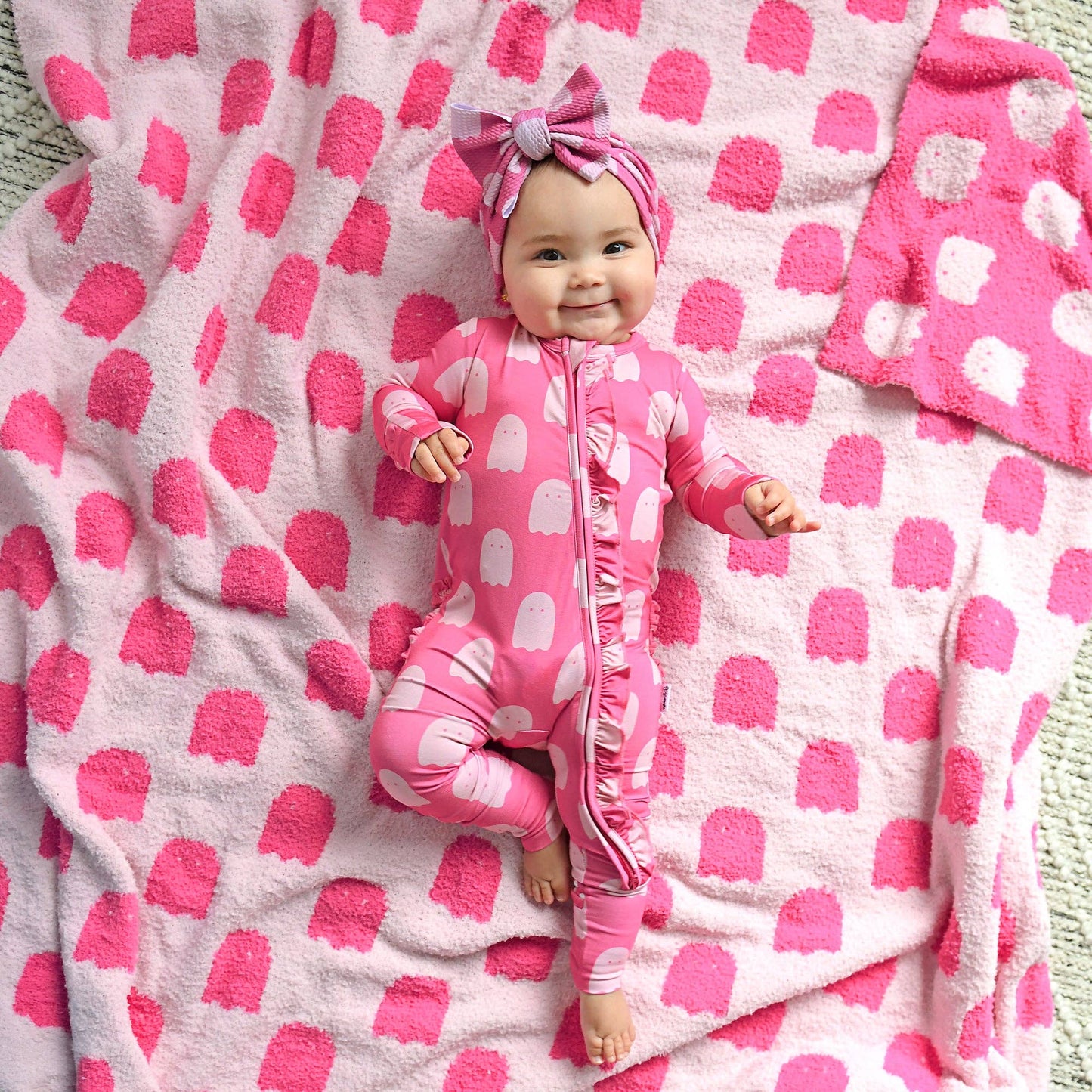 Draven Pink Ghost RUFFLE ZIP