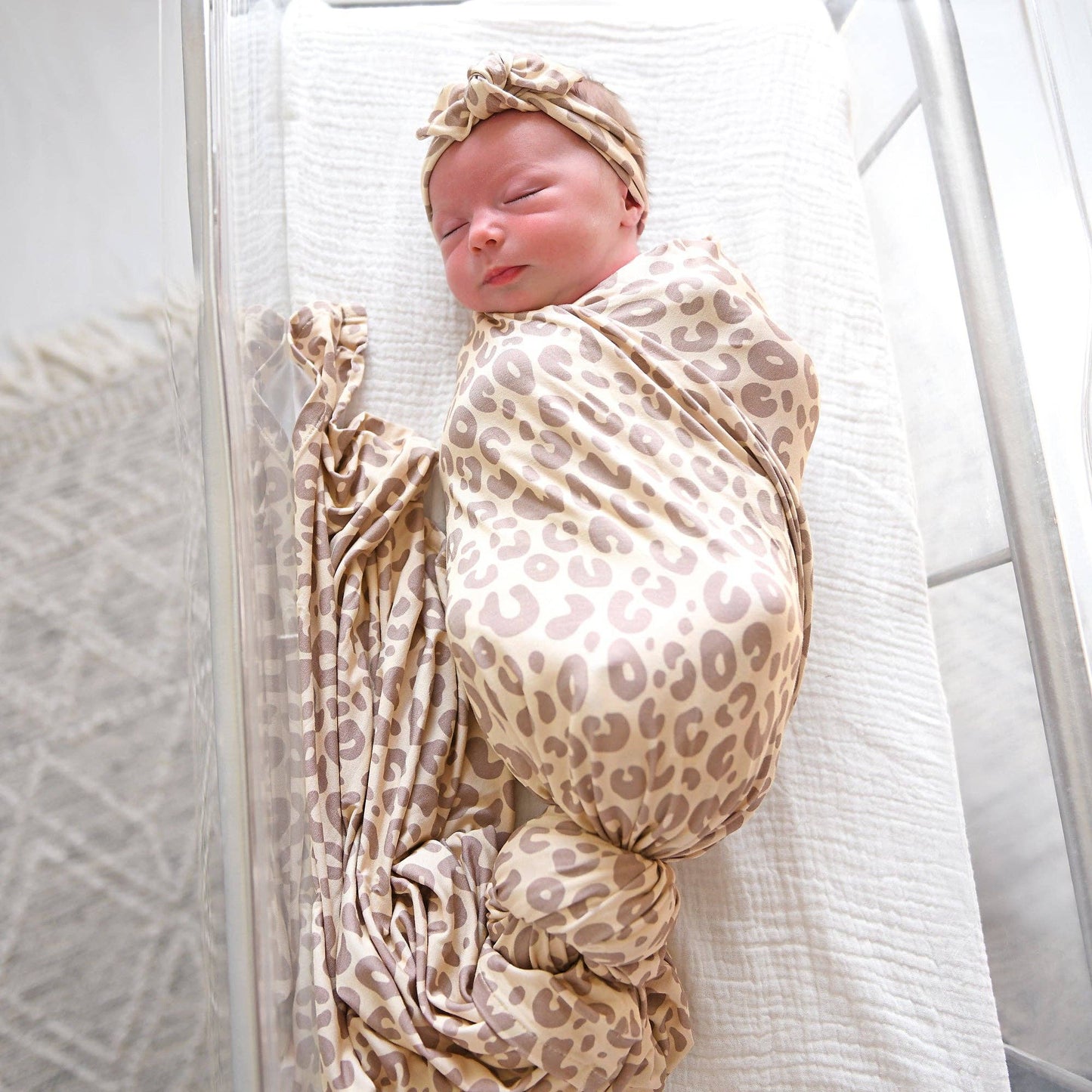 Amari Leopard Swaddle