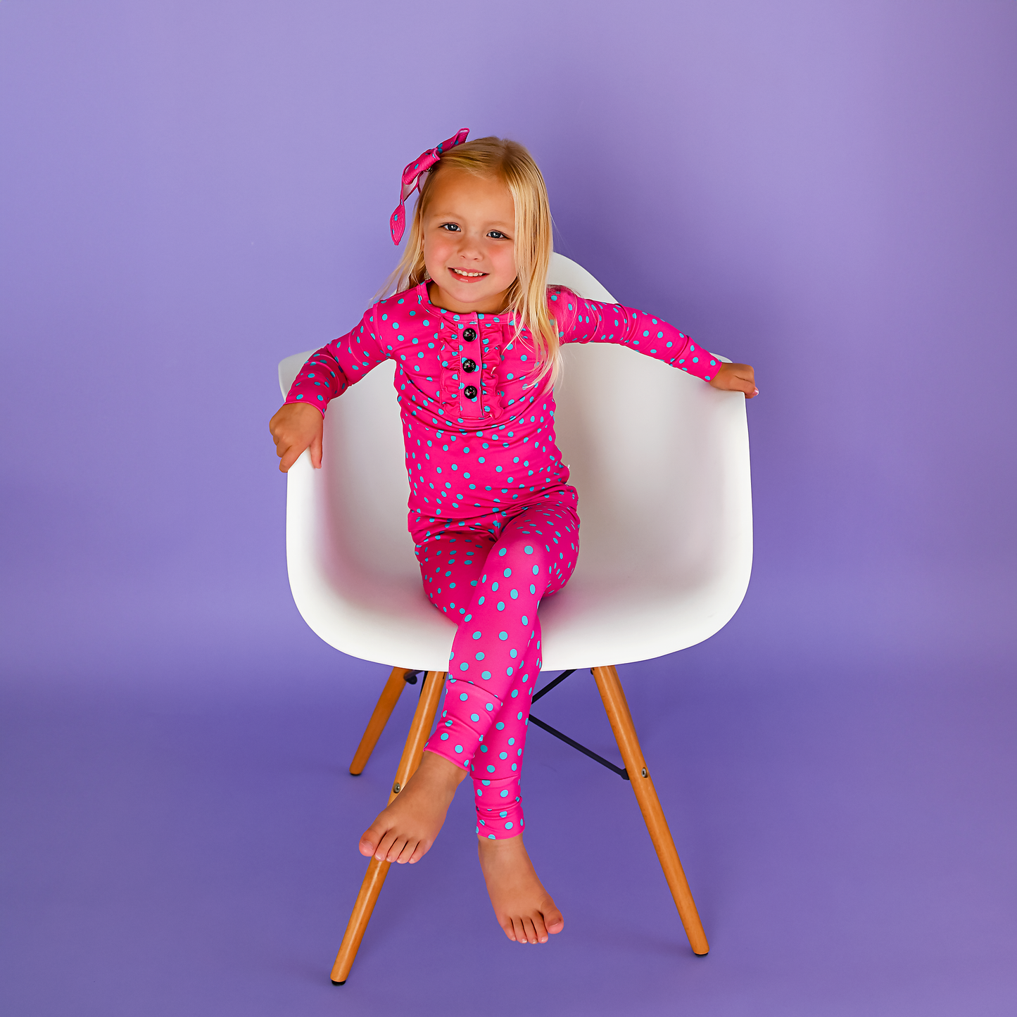 Evelyn Dot Clip Bow