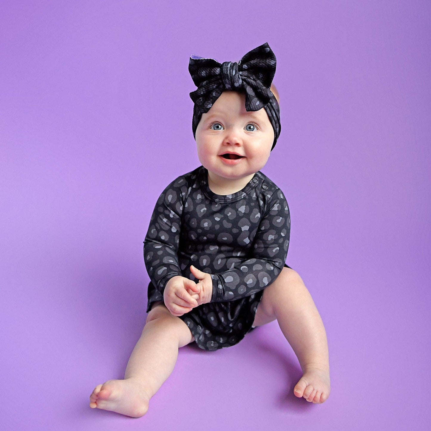Ash Black Leopard HEADWRAP