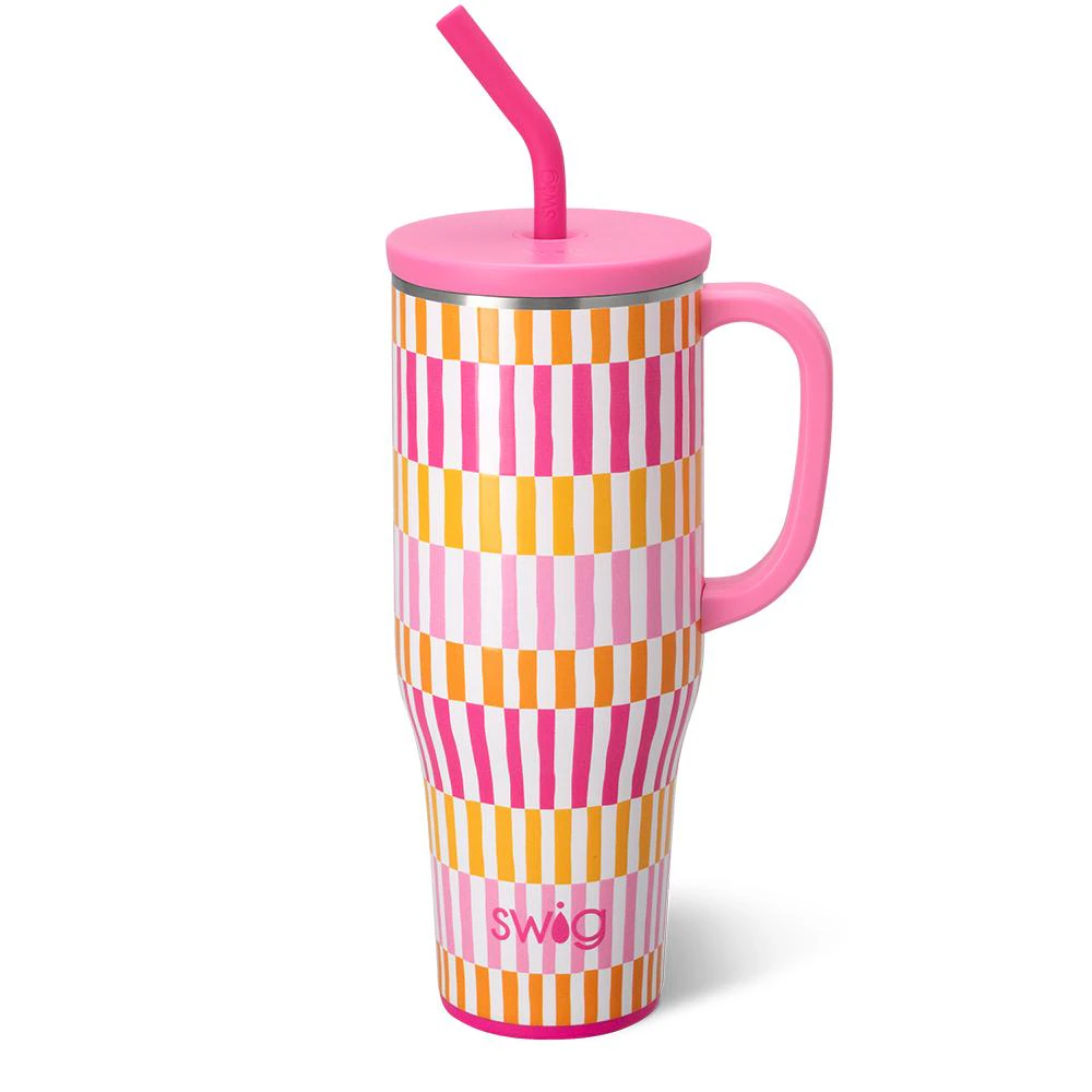 Swig 40oz Mega Mug in Sherbet Stripe