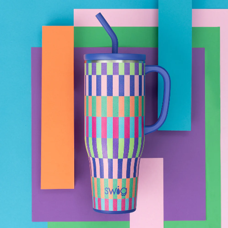 Swig 40oz Mega Mug in Brite Stripe