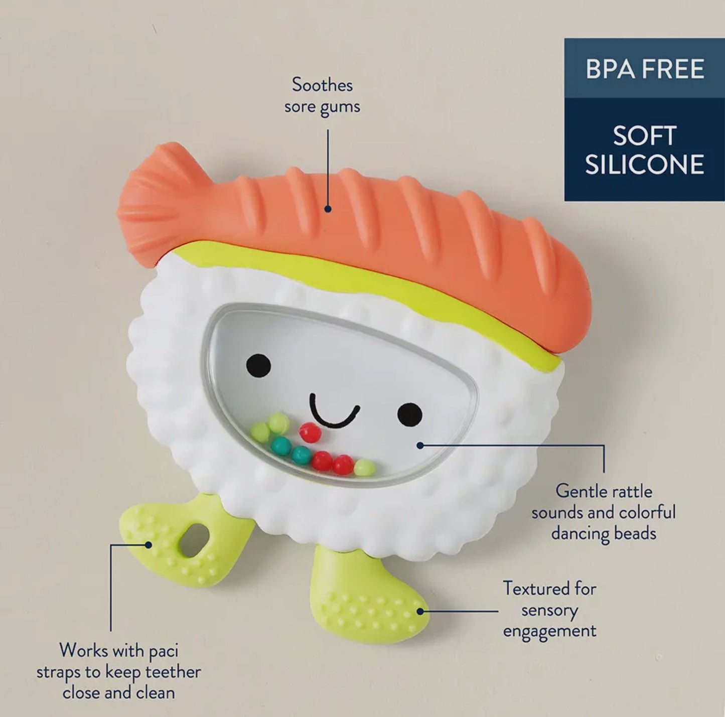 *NEW OPTION* Sweetie Shake Plus™ - Teething + Rattle Toy