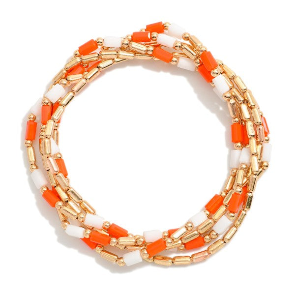 Orange/White Bracelet
