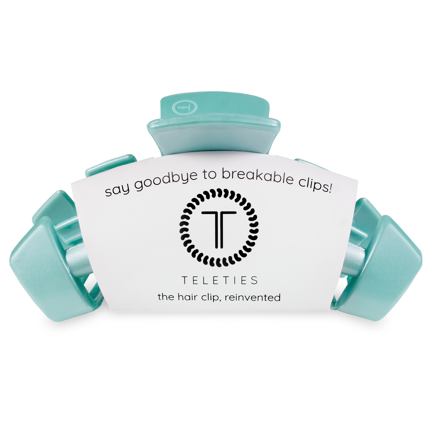 Teleties Classic Hair Clip Totally Turquoise