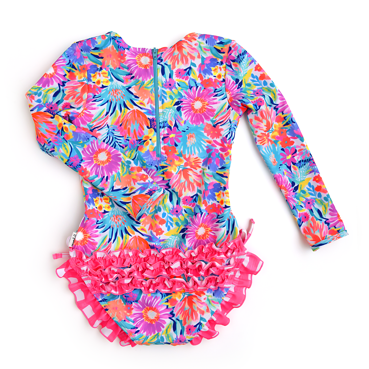 Megan Floral LONG SLEEVE RASH GUARD SWIMSUIT